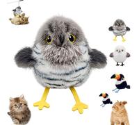 Purrsuit Bird Flapping Cat Toy, Interactive Flying Bird Cat Toys, Rechargeable FlappingBird CatToys, Flapping BirdCat ToyFlying with Catnip,Three-Mode Wing Flap (Cuckoo)