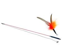PurrSuit Feather Spinning Cat Toy LONG Safer Clip UK made 100cm Wand