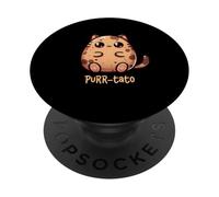 Purrtato Cat Potato Cat Lover Idaho Potatoes Chibi Kawaii PopSockets Adhesive PopGrip