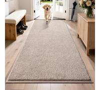 PURRUGS Dirt Trapper Door Mat 31.5" x 70", Non-Slip Machine Washable Entry Rug, Shoe Scraper, Dog Doormat, Super Absorbent Welcome Mat for Front & Back Door, Muddy Shoes & Paws, Taupe