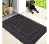 PURRUGS Dirt Trapper Door Mat 60 x 90 cm, Non-Slip/Skid Machine Washable Entryway Rug, Dog Door Mat, Super Absorbent Welcome mat for Muddy Wet Shoes and Paws