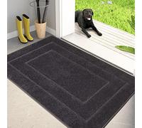 PURRUGS Dirt Trapper Door Mat 80 x 120 cm, Non-Slip/Skid Machine Washable Entryway Rug, Dog Door Mat, Super Absorbent Welcome mat for Muddy Wet Shoes and Paws