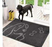 PURRUGS Dirt Trapper Doormat 86 x 150 cm, Non-Skid/Slip Machine Washable Entrance Rug, Shoes Scraper, Dog Door Mat, Super Absorbent Welcome mat for Muddy Wet Shoes and Paws