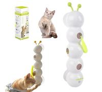 Purrwhirl - Interactive Cat Toy with Worm Motion, Caterpillar Smart Cat Toy, Worm-Shaped Interactive Teaser with Suction Cup for Bored Indoor Cats, Usb Changing (1 pcs)