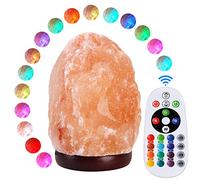 pursalt Himalayan Salt Lamp Night Light with Remote Control, Upgraded 16 Color Changes and 4 Light Modes LED USB Salt Rock Lamp, Natural Crystal Pink Mini Small Salt Lamp for Home Decor and Gift