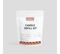 PURSCENTS Candle Making Kit Rapeseed & Coconut Candle Wax, Plus Candle Wicks - 40+ Hours Burn Time - Pause N Reset (Sweet Orange, Rose Geranium and Sandalwood Amyris) - 210g