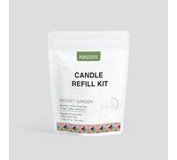 PURSCENTS Candle Making Kit Rapeseed & Coconut Candle Wax, Plus Candle Wicks - 40+ Hours Burn Time - Secret Garden (Sweet Orange, Bergamot, Cypress, Ylang Ylang, Cedarwood and Patchouli) - 210g