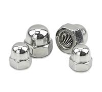 Purse Chain Acorn nut Crown Tighting Nut,304 Stainless Steel Dome Cap Nut Blind Nut for Bolts Hardware Nut(M4 50pcs)