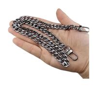Purse Chain Strap Flat Chain Strap Handbag Chains with Metal Buckles for Wallet Satchel Tote Bags Shoulder Bag Chain Replacement(Gunmetal,60cm)