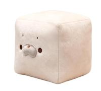 Purse Charm | Soft Adorable Home Decor | Stuffed White Cube Figurines,for Desk Bedroom Living Room Home Shelf for Women Men Boys Girls Teens Adults