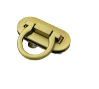 Purse Clasps 10PC Metal Twist Lock for Making Bag Oval Solid Color Handbag Clasp Turn Creative DIY Hardware Accessories(Yellow)