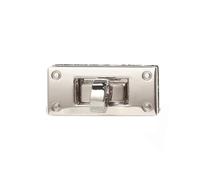 Purse Clasps 10PCS 3.5CM Metal Rectangle Turn Lock Twist Clasp for Leather Craft Women Handbag Shoulder Bag Purse DIY Wallet Accessaries(10PCS Silver)