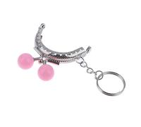 Purse Clasps 2Pcs Metal Coin Purse Frame for Bag with Key Ring Hardware Kiss Clasp to The Wallet Clutch Bags Sew Accessories(Type-015)