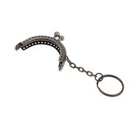 Purse Clasps 2Pcs Metal Coin Purse Frame for Bag with Key Ring Hardware Kiss Clasp to The Wallet Clutch Bags Sew Accessories(Type-02)
