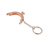 Purse Clasps 2Pcs Metal Coin Purse Frame for Bag with Key Ring Hardware Kiss Clasp to The Wallet Clutch Bags Sew Accessories(Type-03)
