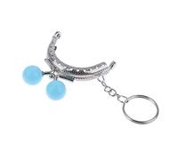 Purse Clasps 2Pcs Metal Coin Purse Frame for Bag with Key Ring Hardware Kiss Clasp to The Wallet Clutch Bags Sew Accessories(Type-011)