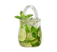 Purse Cocktail Glass - Handbag Shaped Cup for Drinks | Novelty Drinking Glassware | Creative Party for Home Dining Room, Wedding, Birthday, Bar, Kitchen