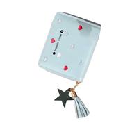 Purse, fashionable women's wallet for the daily commute to work. Compact design with firm shape, perfect as a durable and stylish accessory. (Sky Blue, 11.5 x 9 x 2 cm)