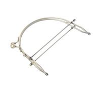 Purse Frames 1Pc Metal Half Round Frame Kiss Clasps Lock Purse Bag Handbag Handle Clutch for Craft(Brown)