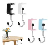Purse Hanger for Desk No Punch Removable Multi-Functional Space-Saving | Table Hook Schoolbag, Workplace, Home, Coat, Game Setup, Classroom, Restaurant, Workstation, Entryway, Closet, Locker