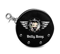 Betty Boop Motor Love-Cookie Coin Purse, Black, 8.7 x 8.7 cm