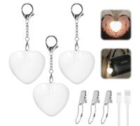 Purse Light Handbag Light, 3Pcs Love Wallet Tote Bag Touch Sensing Lights, Rechargeable LED Night Light for Purse Keychain Accessories, Valentines Day Gifts for Her Women Girls Mother Friends