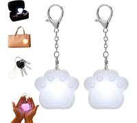 Purse Light Handbag Light, Love Wallet Tote Bag Touch Sensing Lights for Inside Purse, Heart Purses Lights Keychain, Rechargeable LED Automatic Glow Lamp with Sensor Activated (2, Cat Paw)