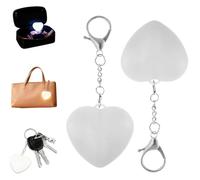 Purse Light-Purse Lights for Inside Purses Love Wallet Tote Bag Touch Sensing LED Automatic Glow Heart Bag Lamp for Handbags & Gifts Cute and fun (White,2pcs)