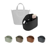 Purse Organizer Insert for In The Loop 18/23, Satin Bag Organizer Compatible with Hermes Bags, Lightweight Women Purse Essentials, Soft Touch Inner Liner with Multiple Pockets(Black, Loop 18)