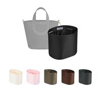 Purse Organizer Insert for In The Loop 18/23, Satin Bag Organizer Compatible with Hermes Bags, Lightweight Women Purse Essentials, Soft Touch Inner Liner with Multiple Pockets(Black, Loop 18)