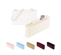 Purse Organizer Insert, Silky-Soft Lightweight Design, Multi-Pocket, Keeps Bag Organized & Protects Interior, Fits Chanel Classic Flap Medium, Ideal for Travel & Daily Use(Craie, CF Medium 25)