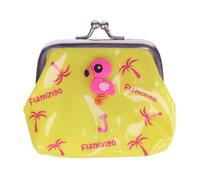 Purse Pals Girls Personalised J Initial Letter Flamingo Coin Purse PVC Kids Animal Character