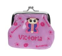 Purse Pals Girls Personalised Victoria Name Butterfly Coin Purse PVC Kids Animal Character