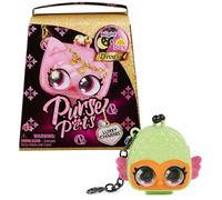 Purse Pets Handbag Charm 6066582 LxChrm 1PK BP Assortment M02 - Kawaii Animal Inspired, Glow in Dark, Moving Eyes, Secret Mirror, Includes: 1 x Pendant, 1 x Chain, 1 x Collection Card - Ages 5-12