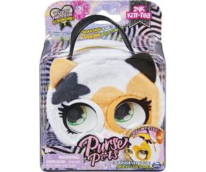 Purse Pets Micros, 24K Kitt-tea Stylish Small Purse with Eye Roll Feature, Kids