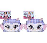 Purse Pets, Print Perfect Hoot Couture Owl, Interactive Pet Toy and Handbag with over 30 Sounds and Reactions, Kids’ Toys for Girls Ages 5 and up (Pack of 2)