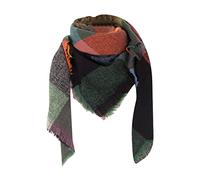 Purse Scarf for Handbags Women Fall Winter Scarf Classic Tassel Plaid Scarf Warm Soft Chunky Large Blanket Wrap Shawl Scarves Wrap Plaid (A, One Size)