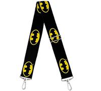 Purse Strap Batman Shield Black Yellow 2 Inches Wide, Batman, 2" Wide - 34-62" Length