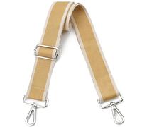 Purse Strap Silver Hardware Wide Bag Straps Replacement Crossbody Adjustable Shoulder Strap for Purses Canvas Tote Handbags
