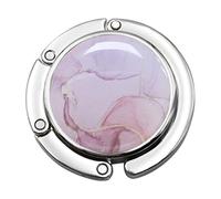 Purse Table Hook - Round Foldable Bag Holder for Desk, Folding Handbag Hook, Rhinestone Accessory, Portable Table Hanger | Purse Hook Women Girl Convenient Tabletop Storage Elegant Practical Stylish