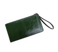 Purses for Women Wristlet Leather Clutch Wallet with Zipper Large Capacity Multi Card Slots Coin Pocket and Wrist Strap Ladies Long Slim Clutch For Daily Life