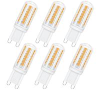 PURSNIC G9 LED Bulbs Warm White 3000K, Dimmable 3W Equivalent to 25W G9 Halogen Bulbs, 350LM, Energy Saving LED Capsule Light Bulbs, CRI＞83, 6 Pack