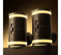 PURSNIC Night Light Plug in Wall, LED Night Lights, 2 Pack with Dusk to Dawn Sensor, Adjustable Brightness 5-120LM, Warm White 3000K, Dimmable Night Lights Hallway Bedroom Stair Bathroom Toddler
