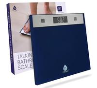 Pursonic Talking Bathroom Scale for Body Weight - 400lb Digital Weight Scale with 5mm Tempered Glass, Clear LCD Display & Auto Shut Off - Accurate & Instant Scales for Body Weight
