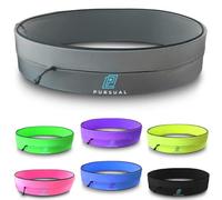 PURSUAL Running Belt with Money & Phone Pouch - Sweatproof Running Phone Holder with Large Capacity - Running Waist Pouch for Men & Women - Perfect Phone Holder for Running & Outdoor Activities