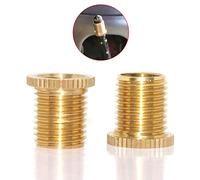 Pursuestar 2Pcs Copper Car Gear Stick Shift Knob Shifter Head Thread Screw Adapter Insert Kit Replacement(M12x1.25 to M10x1.25)