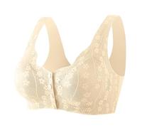 Pursuit-W Front Fastening Push Up Bra for Women - Sexy Lace Non-Wired Non-Padded Full Soft Cup - Shapermint UK Comfort Everyday Sports Bra