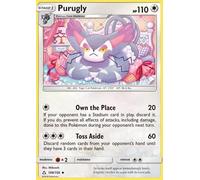 Purugly 109/156 Uncommon Pokemon Card (Ultra Prism) + 1x TitanCards® Toploader