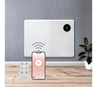 Purus 1000W WiFi Electric Panel Heater, Wall Mounted & Freestanding, White