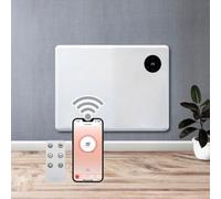 Purus 1000W Wifi Electric Radiator Panel Heater White Wall Mounted Or Floor Standing Bathroom Safe Timer And Thermostat